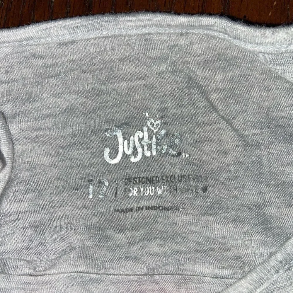 Girls justice sparkly tee
